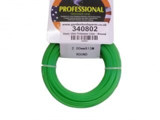 Strimmer / Brushcutter Nylon Line / Cord 2mm x 15m - Green