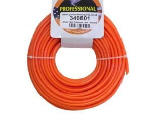 Strimmer / Brushcutter Nylon Line / Cord 4mm x 15m - Orange