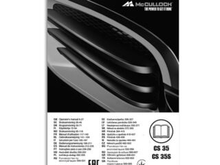 McCulloch CS35 CS35S Instruction Book Printed Manual
