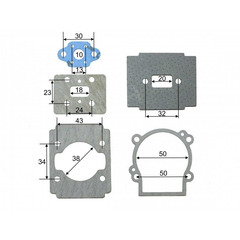 500605_1.jpg 23CC 26CC CG260 Strimmer / Hedge Trimmer Complete Gasket Set