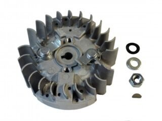 OLEO-MAC GSH 400 Chainsaw Flywheel With Nut, Washers & Woodruff Key