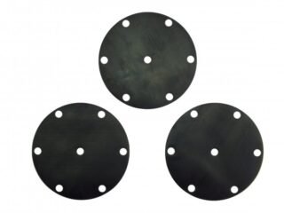 3X RENAULT 4CV Fuel / Petrol Pump Diaphragm / Membrane Set