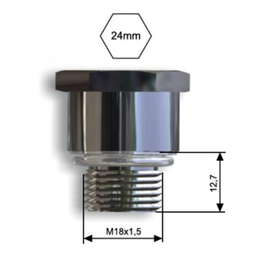 Spark Plug Thread Adaptor Insert M18 to M14 With Seal Ring