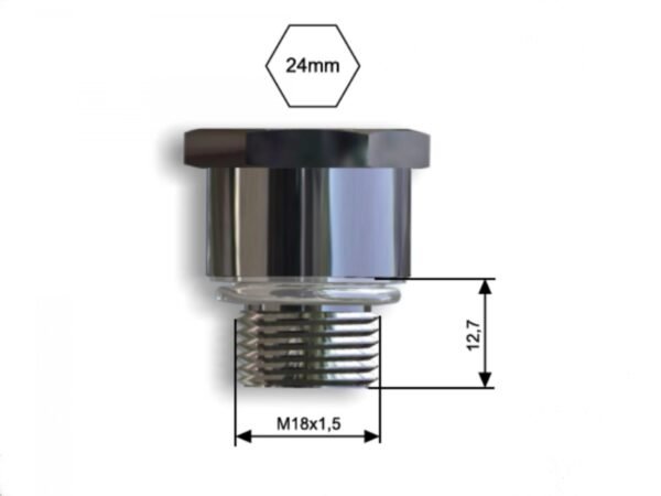 Spark Plug Thread Adaptor Insert M18 to M14 With Seal Ring