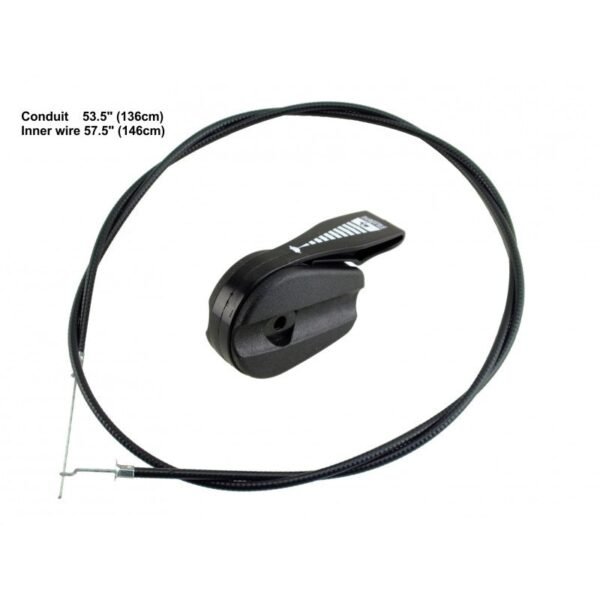 Lawnmower Universal 57.5" Throttle Cable & Lever