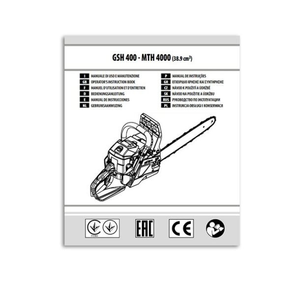 Oleo-Mac GSH 400 MTH 4000 Instruction Book Printed Manual