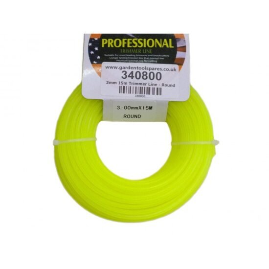 340801-1.jpg Strimmer / Brushcutter Nylon Line / Cord 3mm x 15m - Yellow