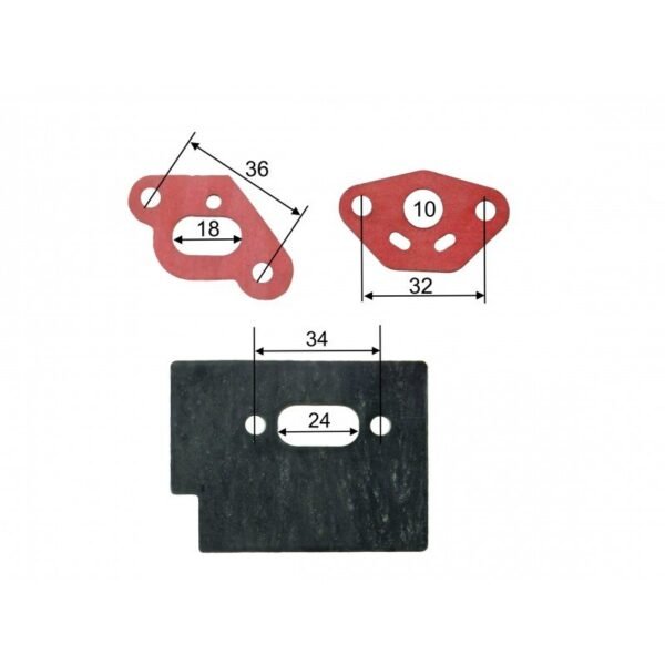 500611_1.jpg 33CC CG330 Strimmer Exhaust Muffler & Carburettor Gasket Set