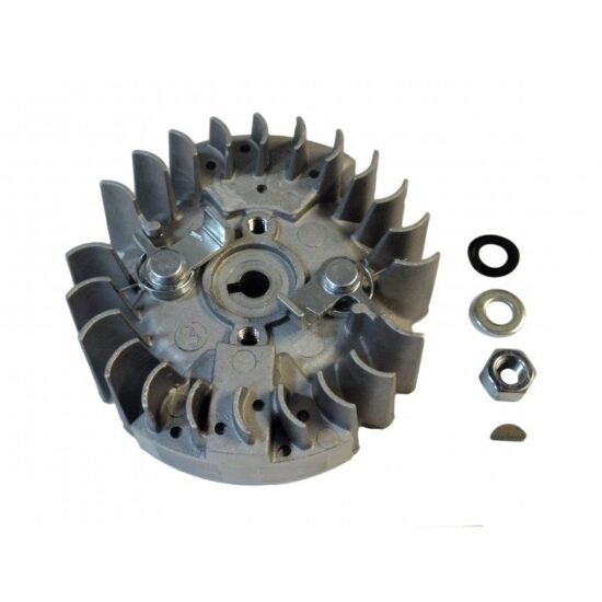 OLEO-MAC GSH 400 Chainsaw Flywheel With Nut, Washers & Woodruff Key